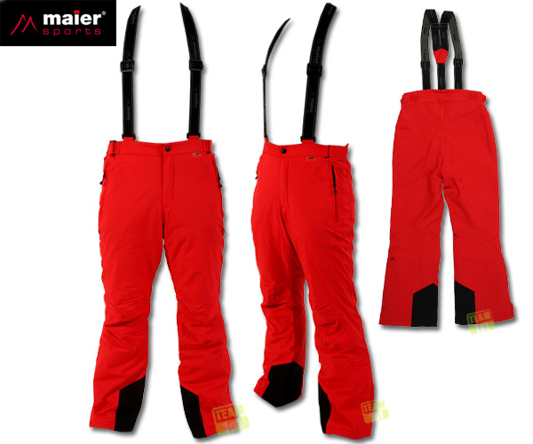 Maier Sports Herren Winter Skihose Snowboardhose mTex 124000 rot / red NEU