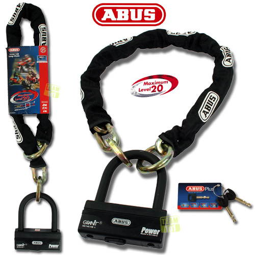 Abus Kettenschloss Motorradschloss Granit 58/140 Loop