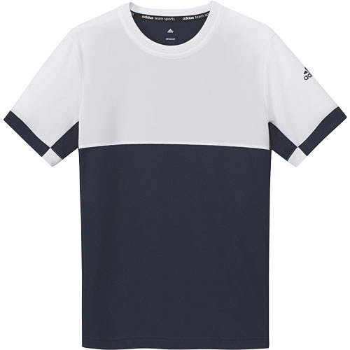 Adidas  Kinder Jungen Tennis T-Shirt T-16 Climacool Collegiate blau/weiss