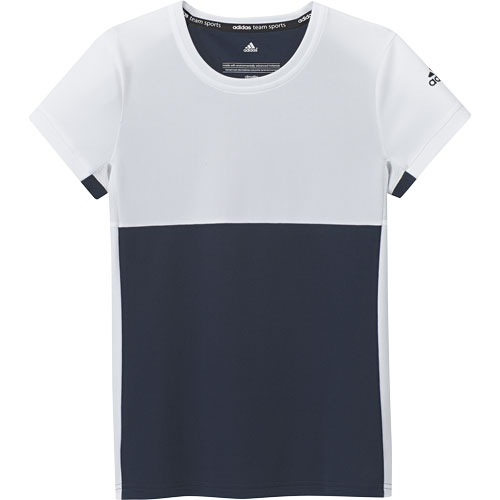 Adidas  Kinder Mädchen Tennis T-Shirt T-16 Climacool Collegiate blau/weiss
