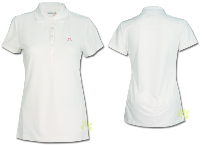 Alberto Damen Golfshirt Poloshirt CARRY weiß