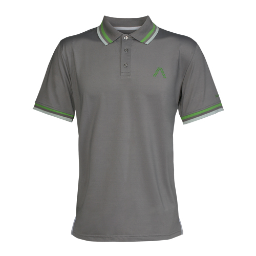 Alberto Herren Golfshirt Poloshirt Levi Dry Comfort grau