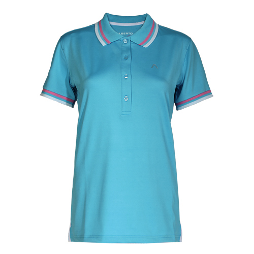 Alberto Damen Golfshirt Poloshirt Isy Dry Comfort blau