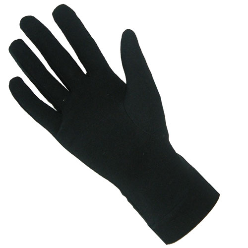 Areco Handschuhe Seidenunterziehhandschuhe schwarz