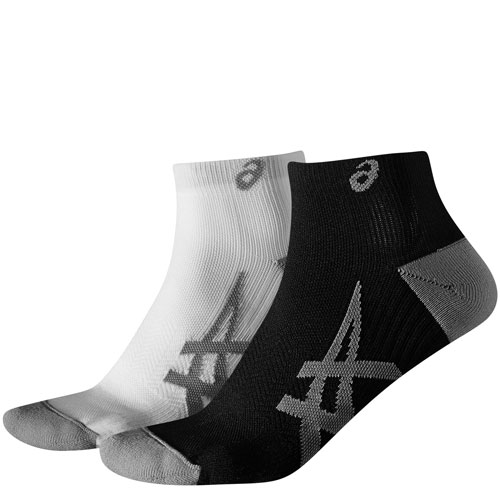 Asics Unisex Socken Lightweight Socks 2er Pack schwarz/weiß