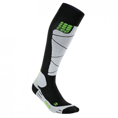CEP Damen Skisocken pro+ ski merino socks schwarz/grau