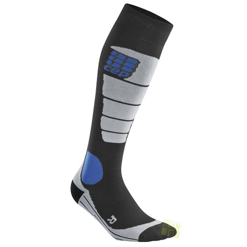 CEP Damen Kompressionssocken pro+ snowboard socks schwarz/grau