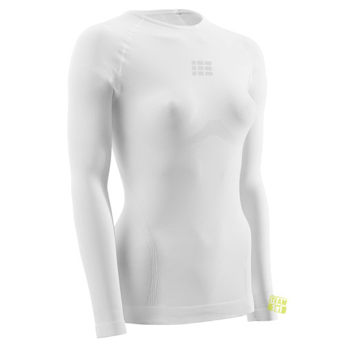 CEP Damen Sportshirt Active Ultralight Shirt Long Sleeve weiß