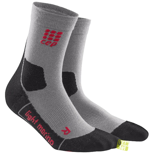 CEP Herren Socken Dynamic+ Outdoor Light Merino Mid-Cut Socks grau/rot