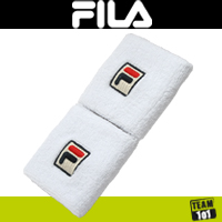 Fila Unisex Tennis Schweißband Osten Wristband 2 Stück weiß