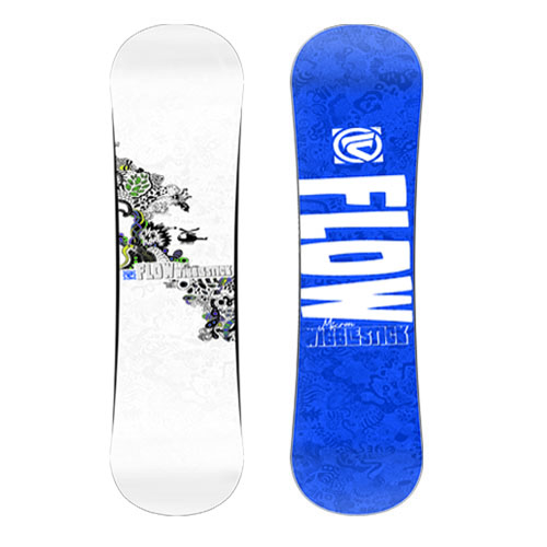 FLOW Kinder Junior Snowboard Board MICRON WIGGLESTICK blau /weiß