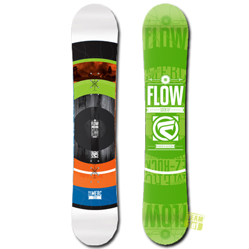FLOW All-Mountain Snowboard Board MERC weiß EZ-Rocker