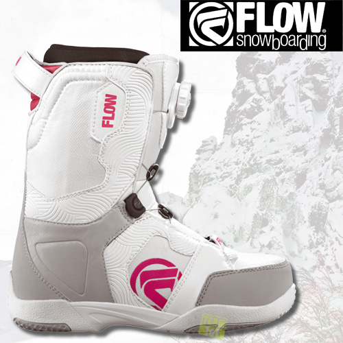 FLOW Snowboardschuhe Boots LOTUS BOA COILER white/pink