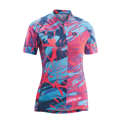 GONSO Damen Fahrradtrikot Fahrradshirt RADUHA rot/blau