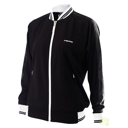 Head Damen Tennisjacke Watson Court Jacket schwarz / weiß