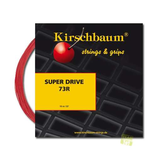 Kirschbaum Badmintonsaite Super Drive 0,73mm 10m rot