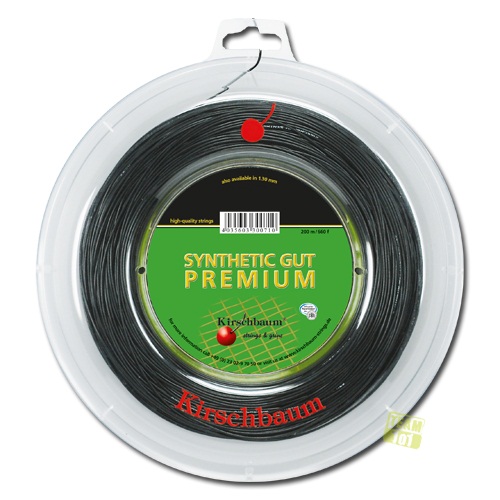 Kirschbaum Tennissaite SYNTHETIC GUT PREMIUM schwarz 200m