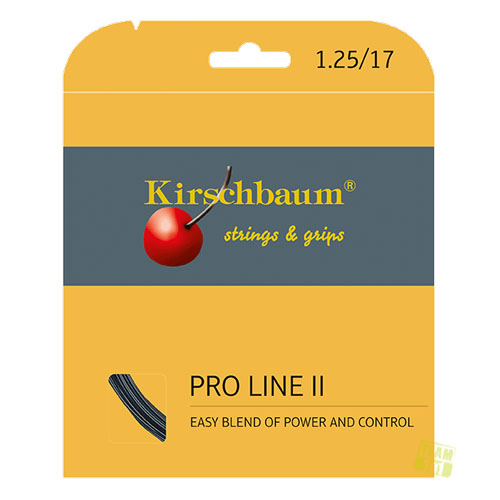 Kirschbaum Tennissaite PRO LINE No. II schwarz 12m