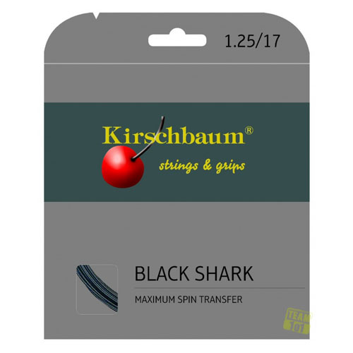 Kirschbaum Tennissaite BLACK SHARK schwarz 12m