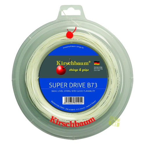 Kirschbaum Badmintonsaite Super Drive 0,73mm 200m weiß