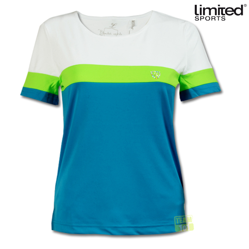 Limited Sports Damen Tennisshirt Vany weiß/blau