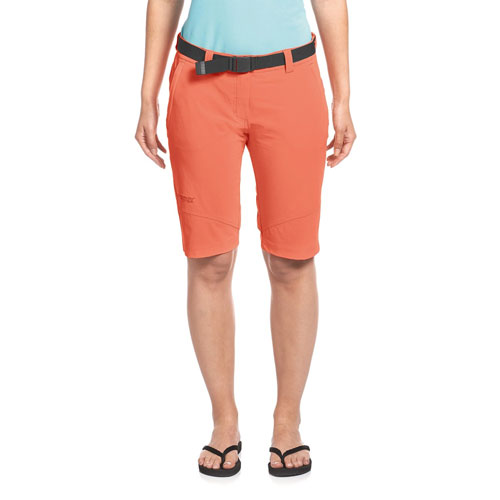Maier Sports Damen Bermuda Shorts Outdoorhose Wanderhose LAWA orange