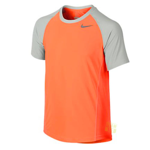 Nike Jungen Tennisshirt Sportshirt ADVANTAGE UV CREW YTH 625033-847 orange