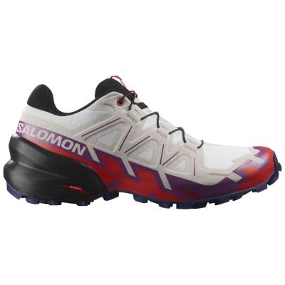 Salomon Damen Sportschuhe SPEEDCROSS 6 weiß/lila/rot