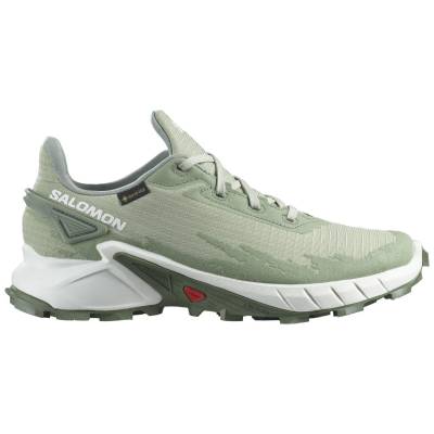 Salomon Damen Laufschuhe Sportschuhe ALPHACROSS 4 GTX grün/weiß