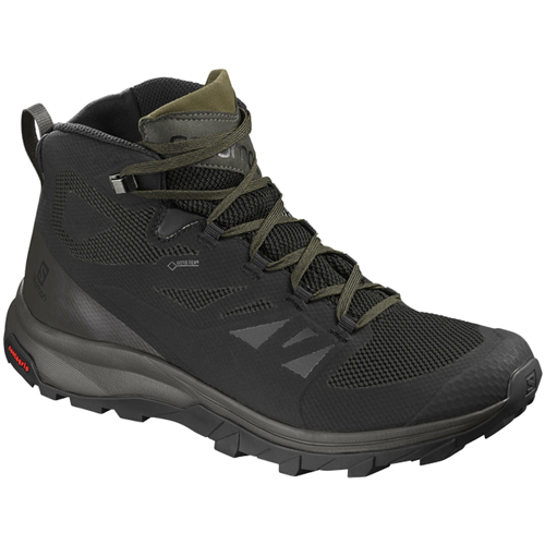 Salomon Herren Trekkingschuhe Schuhe OUTline Mid GTX® Bk/Beluga/Capers