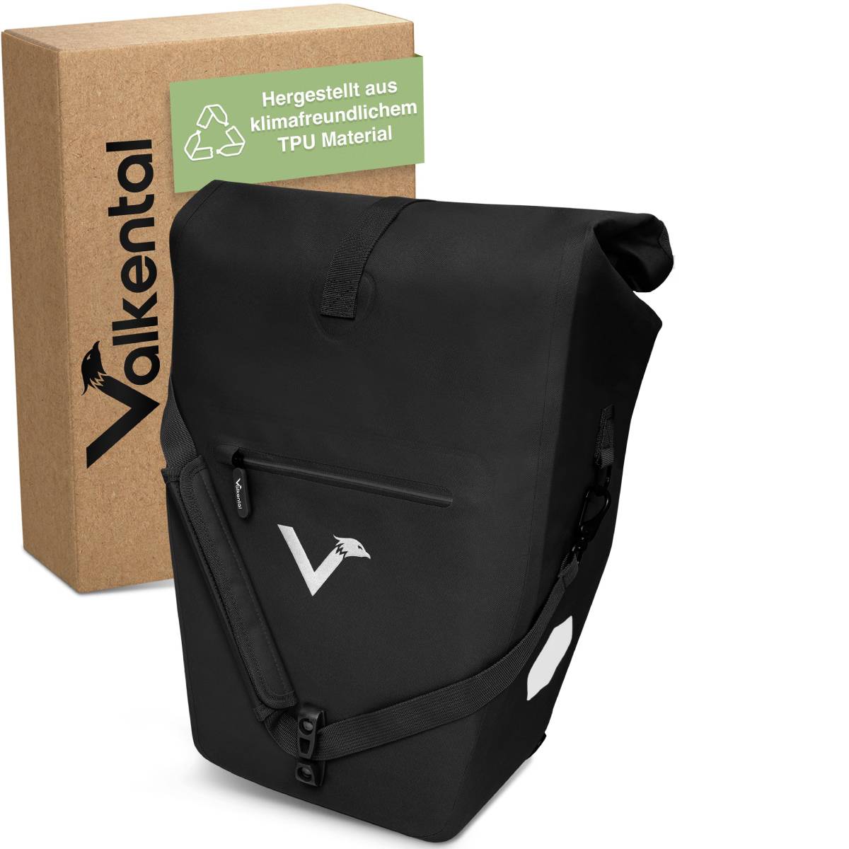 fahrradtasche umhngetasche Fahrradtasche|Schultertasche mit berschlag 34x14x48cm in Grau