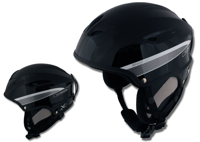 XQ Max Herren Ski Helm Skihelm Snowboardhelm V670 schwarz-grau
