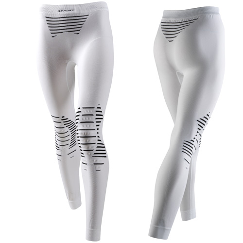 X-Bionic Damen lange Funktionsunterhose Skiunterhose INVENT lang weiß/schwarz