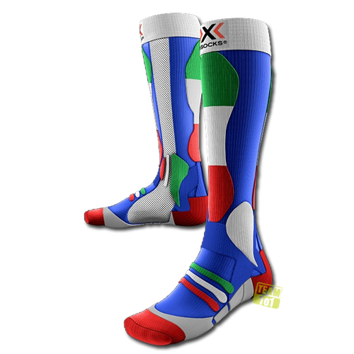 X-Bionic X-Socks Skisocken Skistrümpfe Patriot Edition Italien
