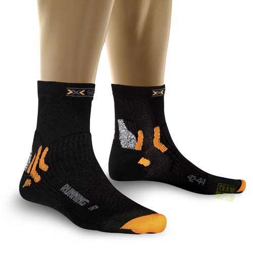 X-Socks Laufsocken Running Short schwarz