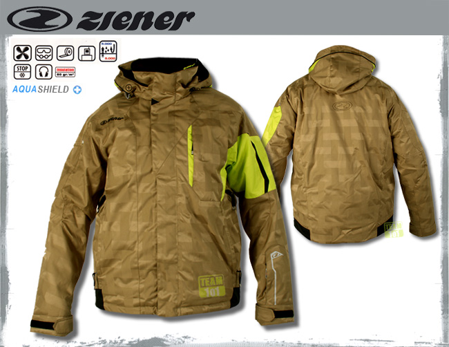 ZIENER Herren Skijacke Snowboardjacke TERMINATOR beige Gr.50 (M