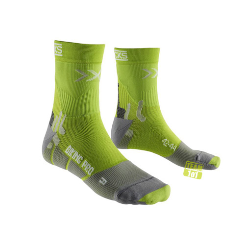 X-Bionic Unisex Socken Biking Pro Smart Compression grün
