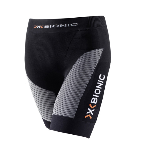 X-Bionic Damen Laufhose Sporthose Jogginghose Marathon Pants Short schwarz/grau